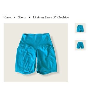 Limitless-Blue Athletic Shorts New